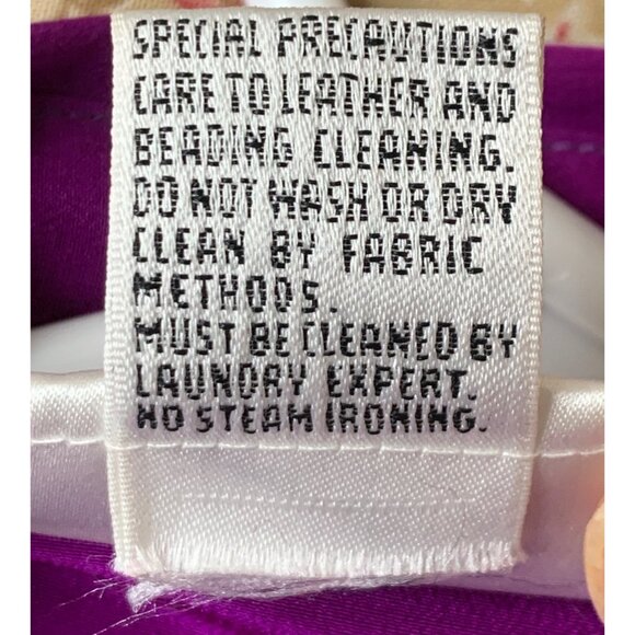 Vintage 80s Lé Club Purple Silk Skirt & Blouse Set Size 7/8 RBB10716 EUC 100% Si - Picture 5 of 8